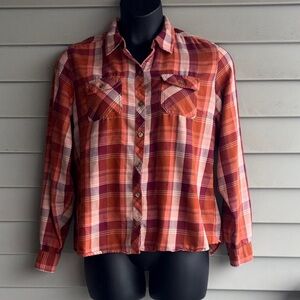 Marmot Vibrant Plaid Long Sleeve Shirt. Size XL